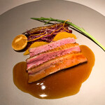 銀座 レカン - ブルターニュ産の仔鴨　オレンジ風味　