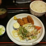 和味庵 - 大粒カキフライ定食 980円