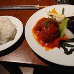 ハチカフェ - ハンバーグプレートセット