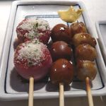 文福 - （左から）イタリア焼、玉三郎、かえるのへそ