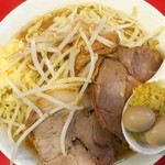 ラーメン二郎 - ラーメン小＋ニンニク多め＋ショウガ半分