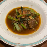 中国料理 香楽 - 牛肉の煮込み野菜