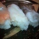 粋や - 赤貝、トリガイ、ツブ貝です