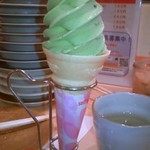 粋や - 抹茶ソフトクリームです