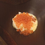 鮨 波づき - 半熟卵ご飯いくらのせ