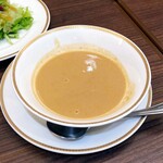 Bekari Resutoran Sanmaruku - ゴボウのスープ。