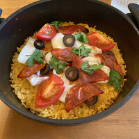 グルマンプラス - 新イカとチョリソーのパエリア