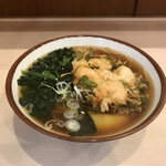 そばの神田 東一屋 - アサソバビンボー！　
      朝そば＋えびかき揚げ！　