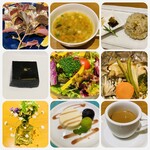 やすらぎの里 - 6日目夜 自然食のコース料理