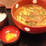 得得うどん - だし割カレー700円