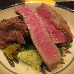 くろぎ - 和牛の叩き  山葵  柚子胡椒