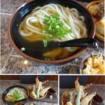 イチトサンブンノイチ - 天婦羅盛合せうどん1518円(税込)。イチトサンブンノイチ(愛知県幸田町)食彩品館.jp撮影