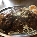 コーヒー＆レストランモカ - ハンバーグカレースパ\1250だったかな？？