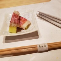 すき焼き十二天 - 生ハムとメロン