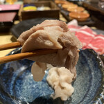 Shabushabu Sukiyaki Haruna - まずは柑橘塩スープの味だけで