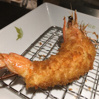 串カツとワイン 揚八 東急プラザ銀座店 - 天使のエビ