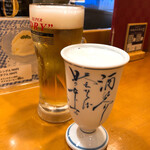 豊洲すしぽん - 生ビールと生ビール小　530円と350円