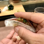 鮨処 多田 - 握り イワシ