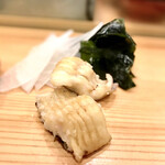 鮨処 多田 - 穴子 燻製焼き