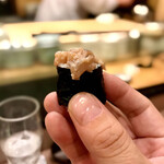 鮨処 多田 - アテ巻き イカとオクラ