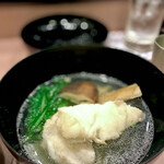 鮨処 多田 - 椀物 松茸とクエ