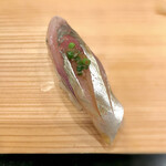 鮨処 多田 - 握り アジ