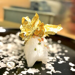 鮨処 多田 - 握り イカ アナ雪パート2