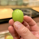 鮨処 多田 - デザート ブドウ シャインマスカット