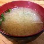安田屋 - 安田屋 日野田店　味噌汁
