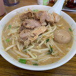 とんこつら～めん 一代 - みそチャーシューメン　煮玉子トッピング