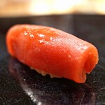 日本橋蛎殻町 すぎた - 大間産の鮪の赤身のづけ