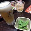Yamano Saru - 「サッポロクラシック」と「あんず酒」と通し。