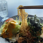 スパゲッティ エヌサンジュウヨン - 辛子明太子のイカと鮭のスパゲティ1700円税別
