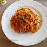 レストラン四季の恵 - 「ナポリタン・パスタ」590円。