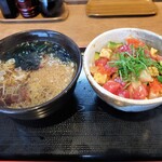 蕎麦と勝めし 市場の◯すけ - 海鮮丼＆そばセット