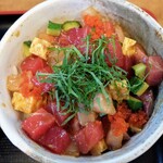 蕎麦と勝めし 市場の◯すけ - 海鮮丼＆そばセット