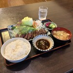 さと - 牛網焼定食（ポン酢タレ）(\1,250)