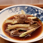 花いち - 牛肉と茗荷の鋤焼