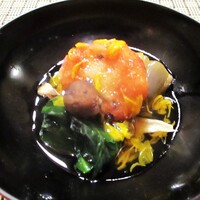 やすい - 蓮根餅 菊花餡掛け。　　　　　2020.10.02