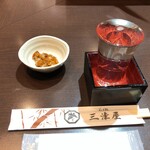 そば処 三津屋  - 桜川１合とお通し