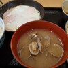 Yoshinoya - Wハムエッグ牛小鉢の全景！