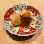 鮨 一二郎 - あん肝と奈良漬。すっかりアテの定番になりましたね。