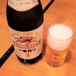 豆金餃子 - ビールが一番おいしいW。