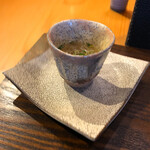 根津 焼鳥 照隅 - 鳥の出汁上湯スープ