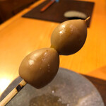 根津 焼鳥 照隅 - 醤油漬が効いてますねぇ♬