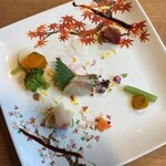 休暇村 - 夕食：安曇野の風景　絵画のような景観を想って　糸魚川の海と安曇野平の宴　