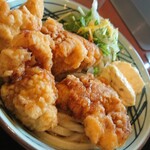 Marugame Seimen - 鶏天・・・どう考えても、お腹いっぱいになるよね～。