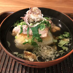 魚菜料理 縄屋 - 焼きおにぎりの出汁茶漬け