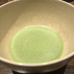 温石 - 知覧茶をたてていただきました