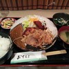 家庭料理 えんや - 豚の生姜焼きとメンチカツ 800円 (20年03月)